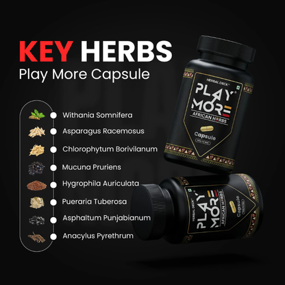 Play More Capsules – Natural Energy & Stamina Support